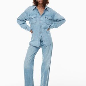 Classic Light Blue Women's Denim Shirt